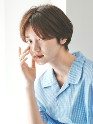 前下がりショート・ボブ/絶壁解消/前髪あり/40代/30代