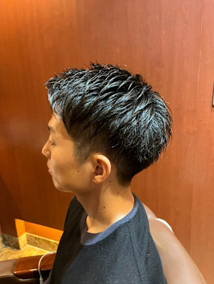 銀座　理容室　ベリーショート　ビジネスヘア