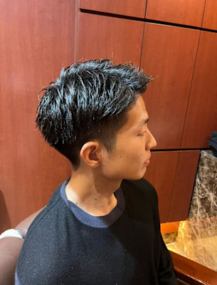 銀座　理容室　ベリーショート　ビジネスヘア