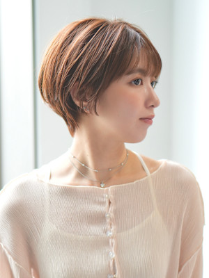 前下がりショート・ボブ/絶壁解消/前髪あり/40代/30代