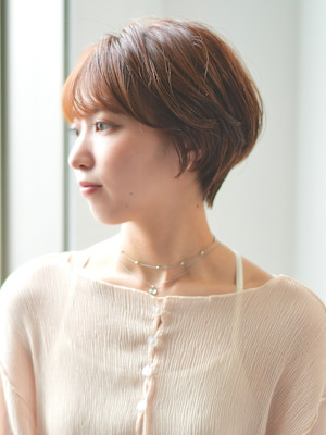前下がりショート・ボブ/絶壁解消/前髪あり/40代/30代