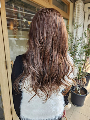 ハイライト　アッシュ　ベージュ