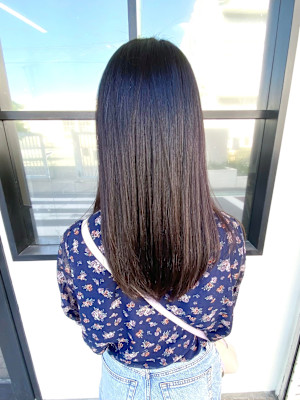 縮毛矯正×ロングヘアー