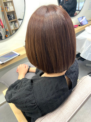 髪質改善トリートメント×ボブ