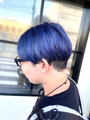 ダブルカラー×ブルー