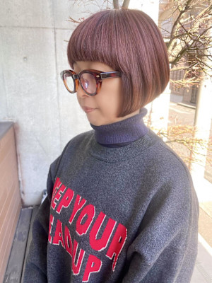 ボブ/ミニボブ/大人ボブ/前下がりボブ/艶感
