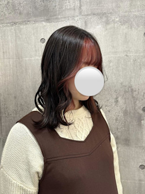 前髪インナーカラー