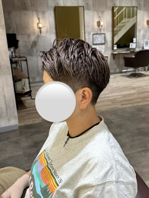 ベリーショート×グレージュ