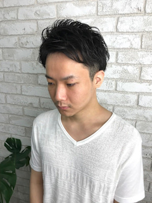 ツーブロックショート/MEN'S HAIR/メンズカット【池