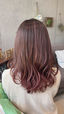 春ピンク/グラデーション/ 透明感/大人かわいい