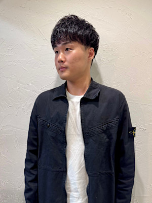 池袋アイロンセット風マッシュパーマ◎[池袋メンズ美容室］