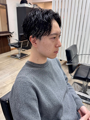 池袋センターパートツイストスパイラルパーマ◎[池袋メンズ美容