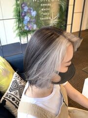 【W_SALON 河原町】フェイスフレーミング/シルバー