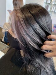【W_SALON 河原町】フェイスフレーミング×ピンクグレー