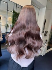 【W_SALON 河原町】ピンクブラウン/大人可愛い