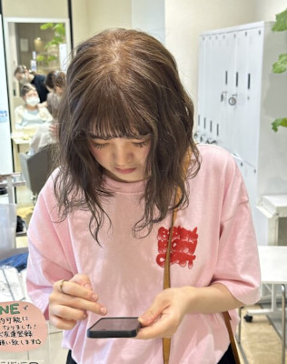 ブリーチなしオリーブベージュ