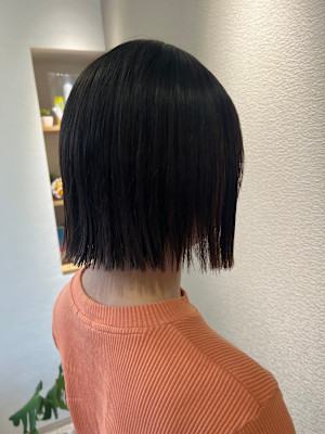 切りっぱなしボブ