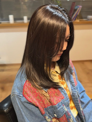 透明感カラー×顔周りレイヤー