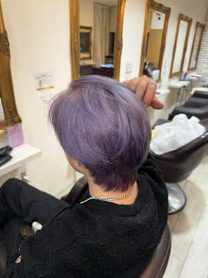 ホワイトパープルカラー