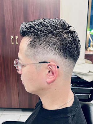 【40代 男性】ロンドンパーマフェード（大宮/バーバー）