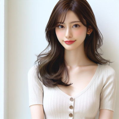 ★似合わせカット大人ガーリー愛され斜めバングイメチェン美髪艶