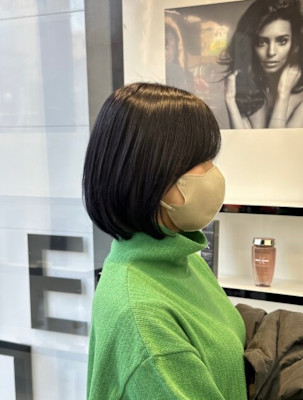 透明感ボブカラー