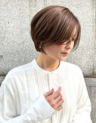 大人ハイライト艶髪ヘルシーショート【銀座/有楽町】30代40