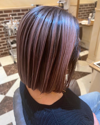 ピンクバレイヤージュ_ピンクベージュ_30代40代50代