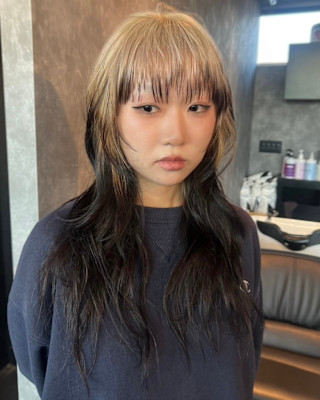 ルーツカラー　デザインカラー　ハイトーン　表参道/原宿