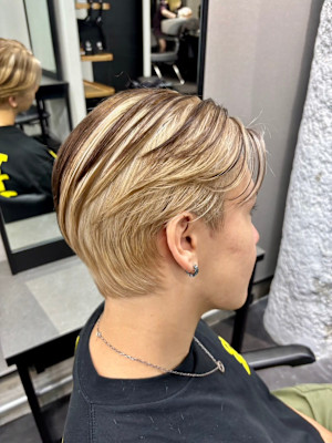 アンブレラカラー　デザインカラー　ハイトーン　原宿/表参道