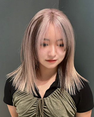 スラッシュカラー　デザインカラー　ハイトーン　原宿/表参道