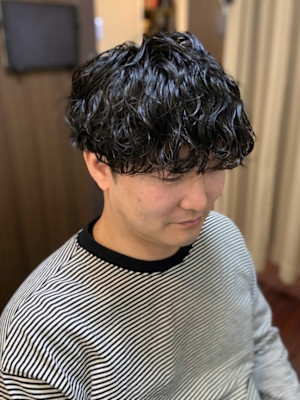 波巻き/メンズパーマ/メンズカット/銀座/有楽町/＜理容室＞