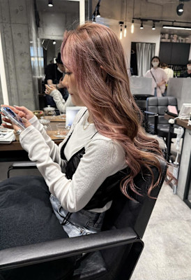 ★バイオレットピンク系バレイヤージュデザイン★