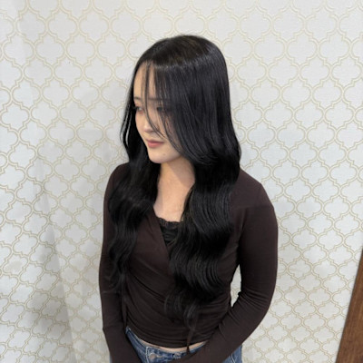 黒髪ロング