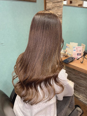 王道！爆モテブラウンロングヘアー