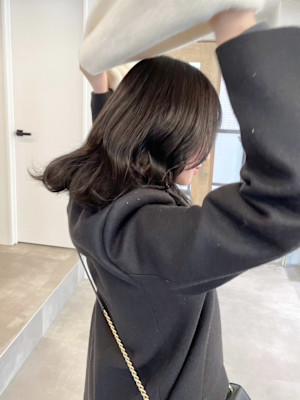 透明感カラーアッシュグレージュ＊ブリーチなしシアーカラー