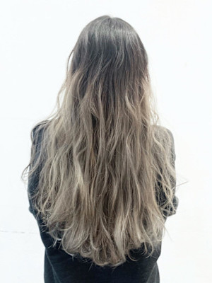 イメチェンワイドバング美髪似合わせカットレイヤーカットロング