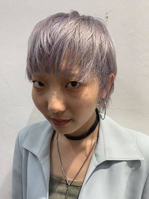 美髪似合わせカットワイドバング外ハネボブ小顔イメチェン