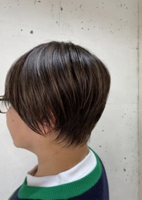 ショート×アッシュベージュ