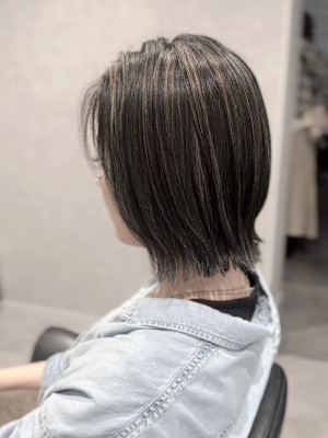 STYLE流ハイライト白髪ぼかし