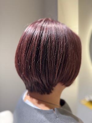 ピンクブラウン×ショートボブ 『銀座/個室』