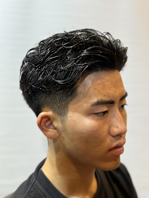 かきあげパーマ