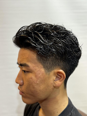 かきあげパーマ