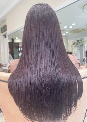 透明感カラー+髪質改善トリートメント