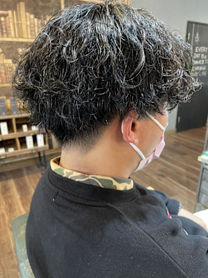 メンズマッシュ×波巻きパーマ