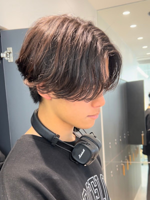 【爽太指名限定スタイル】センターパート/毛流れパーマ