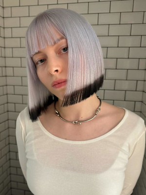 モノトーンラインボブ（Shinnosuke）