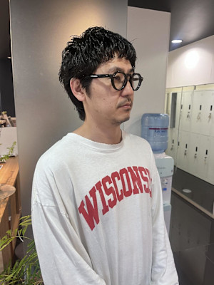 【ハクラ】ピンパーマ アクティブショート