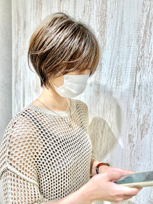 大人ショート/丸みショート/大人丸みショート/ショートボブ