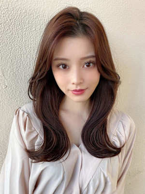 イメチェン姫カットレイヤーロングニュアンスカラー美髪